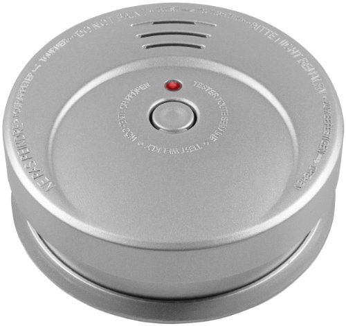 mumbi VDS Rauchmelder RM200A in Aluminium Optik / Feuermelder / Brandmelder geprüft nach DIN EN 14604