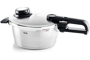 Fissler Vitavit Premium Pentola a pressione in acciaio inox 2.5 L, 18 cm, 4 livelli di cottura, incluso inserto, adatta a fornelli a induzione