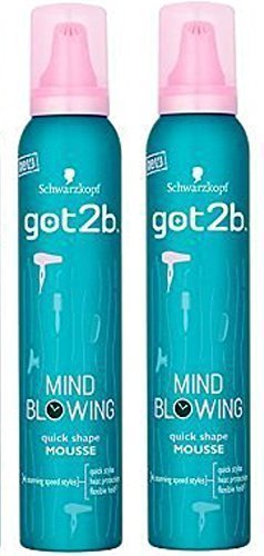 Schwarzkopf got 2b Mind Blowing Quick Shape Mousse 2 x 200ml = 400ml