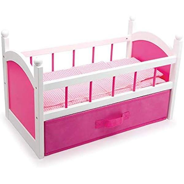 dolls cot with storage