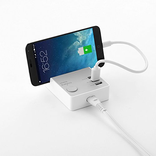 UGREEN USB Ladegerät 3 Ports Ladeadapter 20W 4A USB Charger Weiß mit PowerIQ Technology 1.5m EU Netzkabel Handy Halterung für iPhone 7/ 7 Plus/ 6/ 6 Plus/ 5S, iPad, Samsung Galaxy S8/ S7, Handy, Tablet, Kamera, MP4/ MP5 und andere digitale Geräte - 4