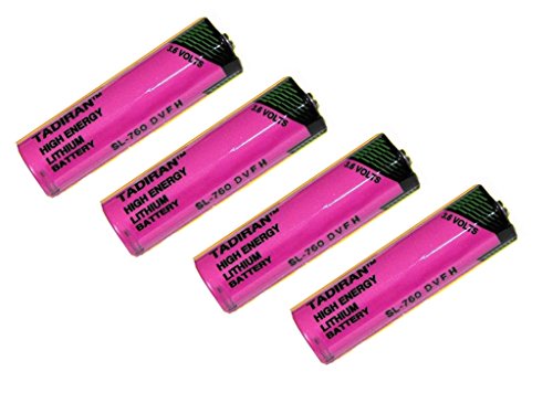 Preisvergleich Produktbild Tadiran SL-760 / S 4x Lithium Inorganic Battery SL-760 S Typ AA In Sicherer Batteriebox lila