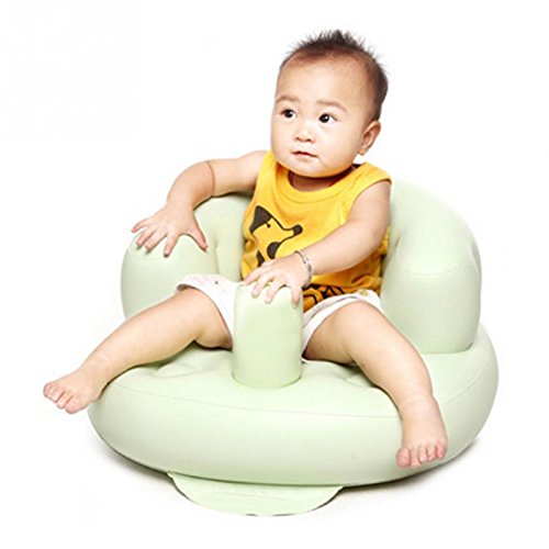 Feichen Baby Inflatable Sofa Chairs Child Training Seat Bath Dining Chair (Green)
