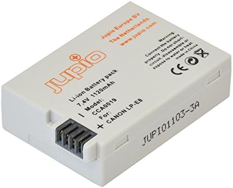 Jupio CCA0019 Camera Battery for EOS 550D/EOS 550D/EOS 600D