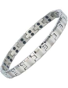 MPS® Double Strength Titanium Magnetic Armband mit kraftvoller 3.000Gauss Magneten aus seltener Erde + Geschenk...
