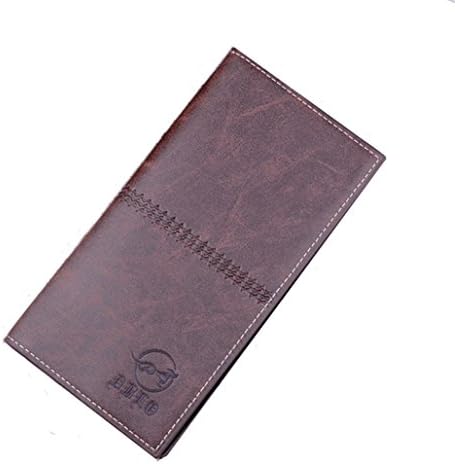 Men wallet,Tianmao Long Section Of Ultra-thin Retro Matte Youth Wallet Men's Personality Fashion Student Ticket Clip (Dark Blue)