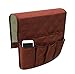 Produktbild Moon als Sofa-Armrest Caddy Organizer, Couch, zum Aufhängen mit Aufbewahrung Beutel Tasche für Bücher, TV-Fernbedienung-Controller für iPad, iPhone und Gewebe-Gläser mit Feder coffee