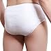 Men's Disposable Cotton Briefs (5 Pack) - Super Soft Premium Quality Lightweight Single-use underwear Travel Hospital Spa Massage Sauna Salon Overnight Stays and Emergency Situations (Large)