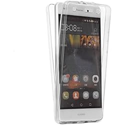 Funda economy HUAWEI P8 LITE 2017 FUNDA DE SILICONA DELANTERA + TRASERA 360 dos caras DOBLE TRANSPARENTE