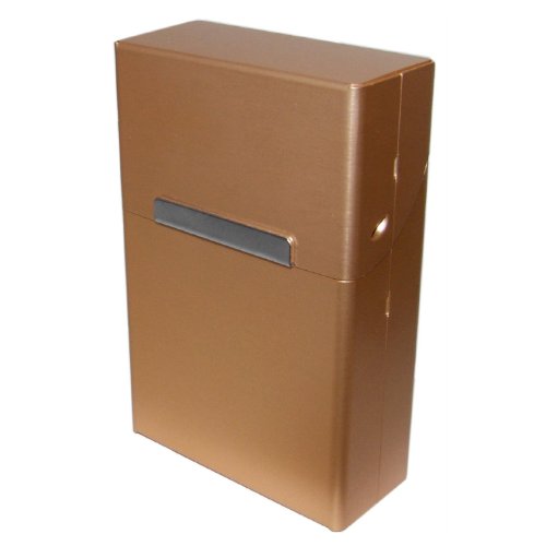 Zigarettenbox Zigarettenetui Alu Edel mit Magnetverschluß wahlweise mit Gravur, Gravur:ohne Gravur;Farbe der Box:Silber - 2