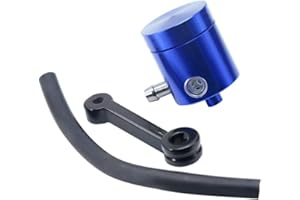 Motorrad Bremsölbecher Kit,Asudaro Motorrad Bremsflüssigkeitsbehälter Aluminiumlegierung Universal Motorrad Hauptbremszylinder Vorderradbremse Ölbecher für Motorrad Dirt Fahrrad ATV,blau
