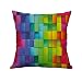 Produktbild Tohole Bunte Kreativität Kräuselstrudel Kopfkissenbezug Hauptdekoration Sofa Umarmung Deluxe Kopfkissenbezüge Mikrofaser Kissenbezüge weichen gemütlichen Wrinkle Fade Fleckenbeständig 45 x 45 cm