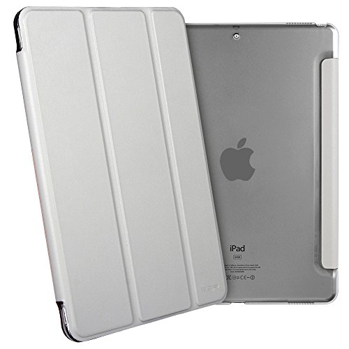 iPad Pro 12.9 (2017 veröffentlichen) Hülle, ESR® Yippee Series Auto Aufwachen/Schlaf Funktion Wickelfalz PU Ledertasche mit Durchschaubar Rückseite Schutzhülle für iPad Pro 12.9 2017(Grau) - 2