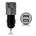 Price comparison product image hou zhi liang App Car Charger Metal App Double USB Car Charger Aluminum Double Mouth Cables Charger for Car