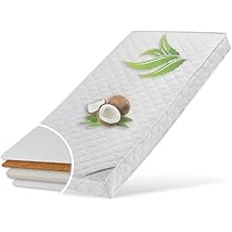 KOBI Kinder- & Erwachsenenmatratze Kokos-Schaum Mit Aloe Vera | Mehrere Größen 140x70 Bis 200x90 | Atmungsaktiv & Allergikerfreundlich