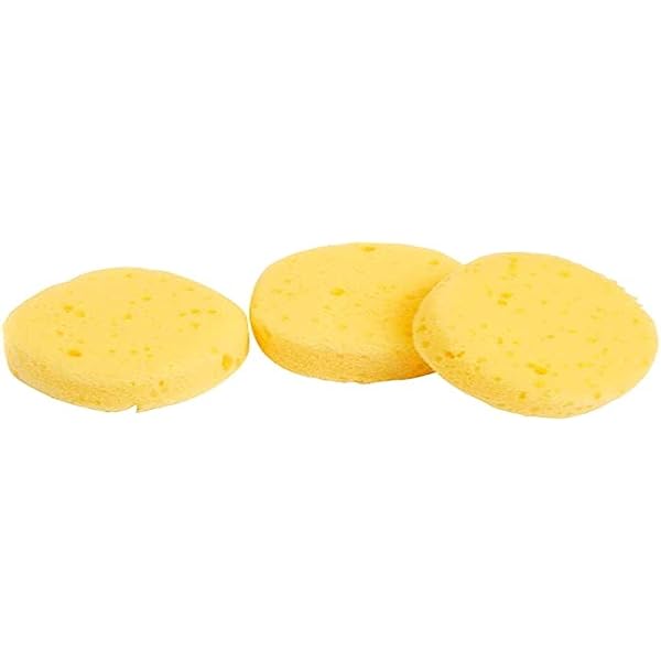 12 Spugne Rotonde Per Pittura 7.3cm - Spugne Sintetiche Per Acquerello E Ceramica