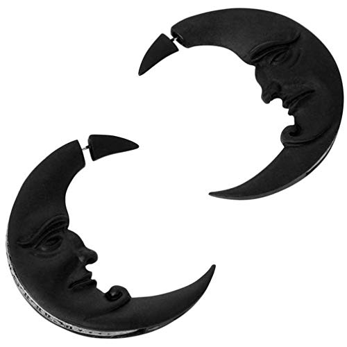 Crescent Moon Stud Earrings