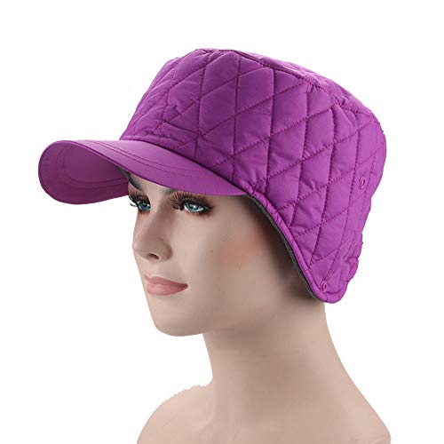 Preisvergleich Produktbild Ohrmuffel warm Hut Winter Baseball-Mütze,Purple