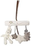Hangqiao Mobile für Kinderwagen/Kinderbett, zum Aufhängen, mit Plüschtieren (Hase, Stern) und Musik - 3