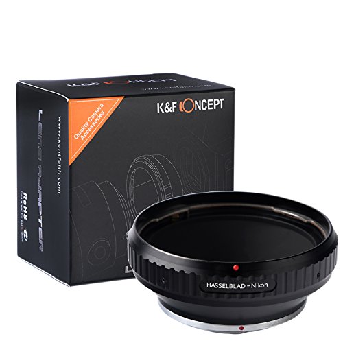K F CONCEPT Bague d adaptation Adaptateur Monture pour Objectif Hasselblad    Cam  ra Nikon en m  tal