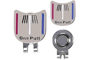 pulunto One Putt Golf Putting Alignment Aiming Tool Ball Marker Magnetic Clip With Hat