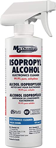 MG Chemicals 824 Alcohol Isopropílico Limpiador de Componentes Electrónicos, botella de 475mL