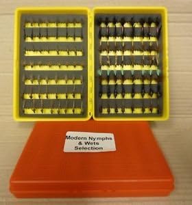 UFS Fishing Fly Box Selection Modern Nymphs & Wets