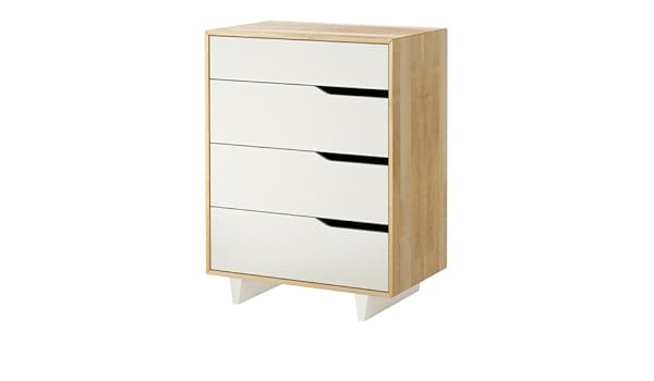 Ikea Mandal Chest Of 4 Drawers Birch White 79x103 Cm Amazon