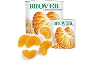 Segment de Mandarines au sirop léger - Qualité pâtissière - poids net égoutté 480g