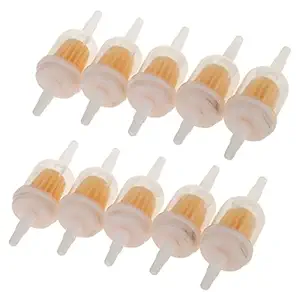 10pcs Universal Motorcycle Inline Gas Oil Fuel Filter for 1/4' 5/16' Fuel Line