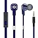 Price comparison product image NOONTEC RIO S Premium In Ear Headphones Award-winning Sound with Microphone Tangle Free Audio Cable and Carrying Bag, Blue