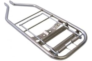 Streetparts24 Gepäckträger mit Klemme Chrom passend für Puch Maxi S Mofa Moped Mokick – Top Ersatz für alte Gepäckträger