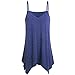 Produktbild V-Ausschnitt Cami Tank Tops, VENMO Frauen unregelmäßige Loose Vest Bluse Schulterfrei Elastisch Tops Elegant Strand Bluse Party Shirt Oberteil Tuniken Crop Neckholder (Blue, 5XL(Asian 5XL=EU 4XL))