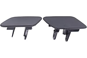 HouYeen Paraurti Faro Rondella Jet Spray Ugello Coperchio Tappo Sinistro e Destro per B-MW X5 E70 Nero