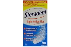 STERADENT Stéradent Nettoyant Triple Action - 90 comprimés