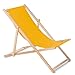 Produktbild GreenBlue Liegestuhl Sonnenliege Klappbar aus Buchholz ohne Armlehne in 10 Farben Sonnenliege Gartenliege Liege (Gelb)