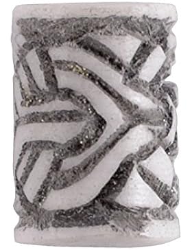 Wikinger Bartperle mit Knotenmuster aus Knochen Schmuckperle Lockenperle Dreadlocks Wikinger LARP