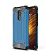 Produktbild LAGUI Hülle Geeignet für Xiaomi Pocophone F1, Stylisch Trend Handyhülle, Rugged TPU/PC Dual Layer Hybrid Outdoor Handyhülle, Anti-Scratch, Shockproof Schale. Blau