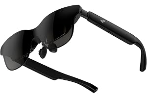 RayNeo GT AR/XR-glasögon, 120Hz MicroOLED, nativ 3DoF, Dolby Vision | 1200 Nits, dubbelt chip, audio by B&O, ultralätt, för iPhone 17/16/15, Android, Mac/PC, Switch, PS5, Steam Deck