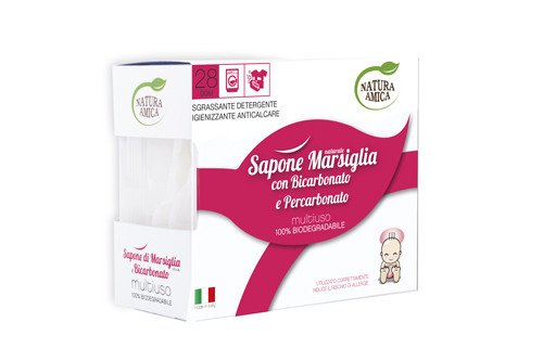 NATURA AMICA EcoDetersivo - Sapone Marsiglia Box Da 28 Dosi