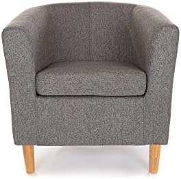 Fabric Tub Chair Crib 5 Compliant (GREY)