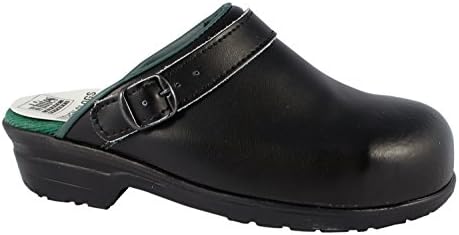 Kitchen Hospital Clogs with Steel Toe Black