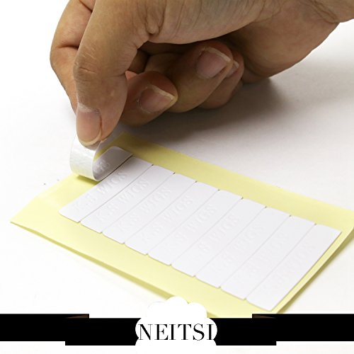 Neitsi® 60 Pieces 4.0cm X 0.9cm Double Sided Tape for Skin Weft and Tape Hair Extension Waterproof