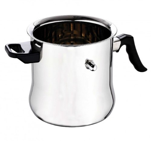 Edelstahl Milchtopf 2,5 Liter - Induktion - Milchkocher - Milch Topf - Simmertopf - Milcherwärmer - Wasserbadtopf - Wasserbadkocher