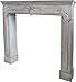Price comparison product image Casa-Padrino Country Style Fireplace Surround Antique Gray 104 x 17 x H. 99 cm - Handmade Shabby Chic Furniture