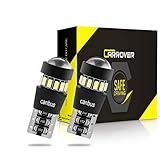 Chips LED de alta calidad: cada bombilla LED T10 tiene 18 chips LED 3014, que son más brillantes que las bombillas halógenas estándar en un 150%.