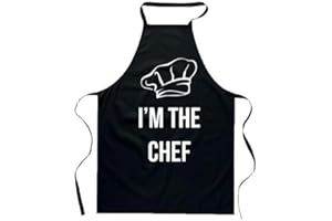 bubbleshirt Grembiule da cucina Divertente Bevo Meglio - Lo Chef ha sempre ragione - Se cucino io Cuoco Chef Fornelli BBQ Barbecue - Idea regalo in poliestere