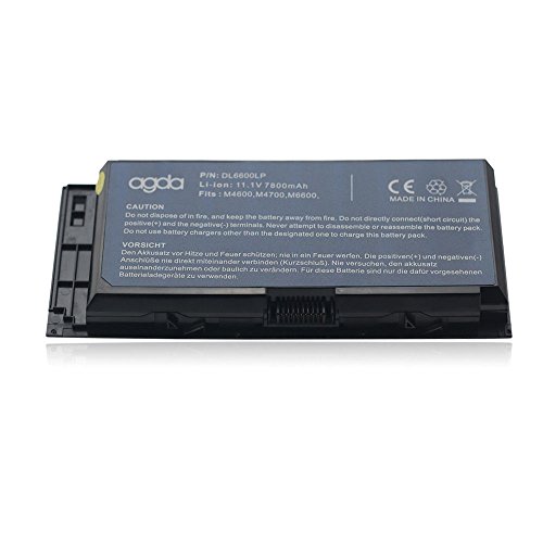 AGDA®Laptop Battery for Dell Precision M4600 M4700 M6600 M6700 0TN1K5 FV993 PG6RC R7PND KJ321 11.1V 7800mah 86WH Black 18 month warranty - 2