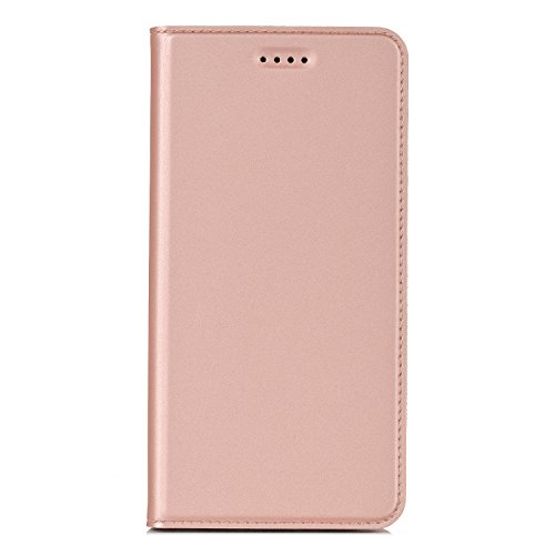 LG K8 2017 Hülle, IVSO Hohe Qualität Advanced Shock Absorption Technology Case Folio Tasche Cover für LG Mobile K8 (2017) Smartphone (5.0 Inch IPS Screen, 8GB Storage, Android 7.0) Smartphone (Für LG Mobile K8 (2017), Rose Gold)