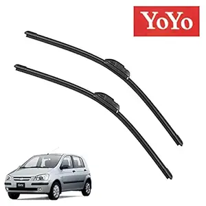 YoYo Car Wiper Blades for Hyundai Getz Set of 2 Pcs R 22 L 16